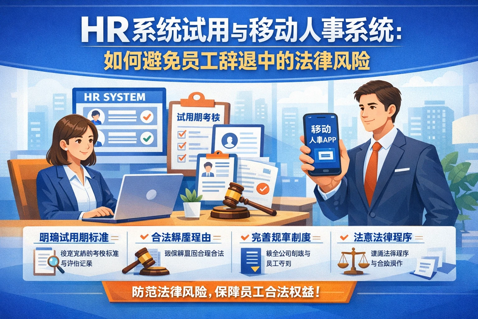 HR系统试用与移动人事系统：如何避免员工辞退中的法律风险