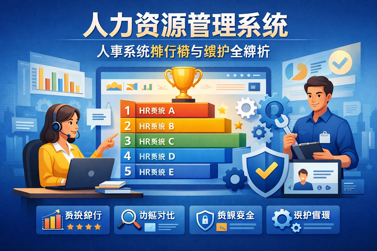 人力资源管理系统:人事系统排行榜与维护全解析