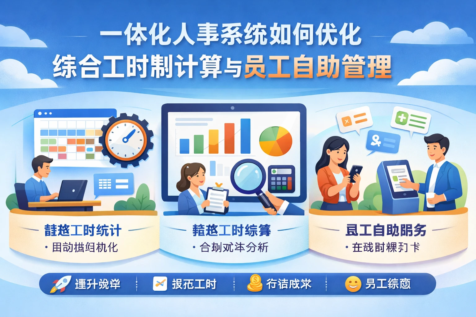 一体化人事系统如何优化综合工时制计算与员工自助管理