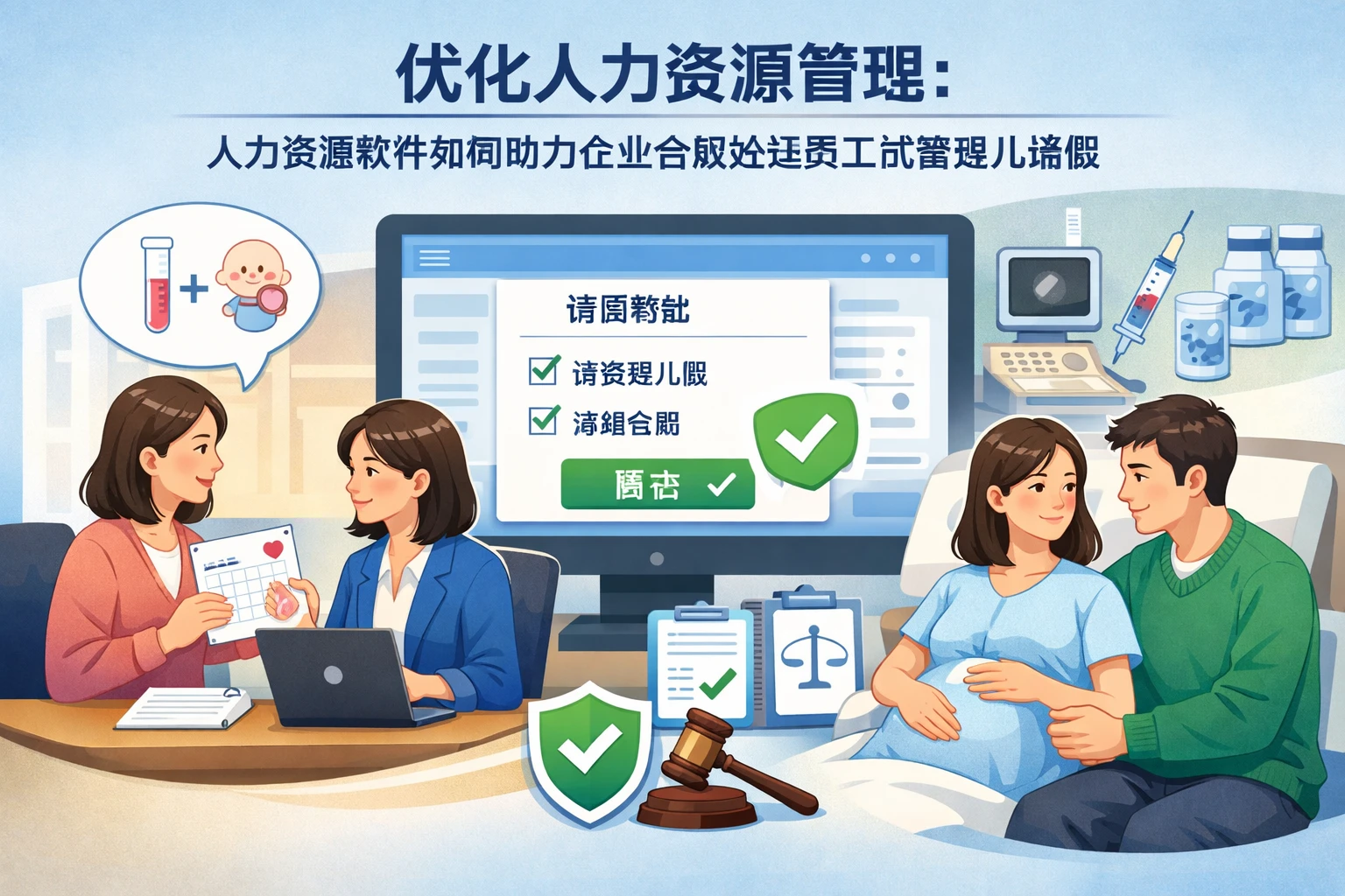 优化人力资源管理：人力资源软件如何助力企业合规处理员工试管婴儿请假