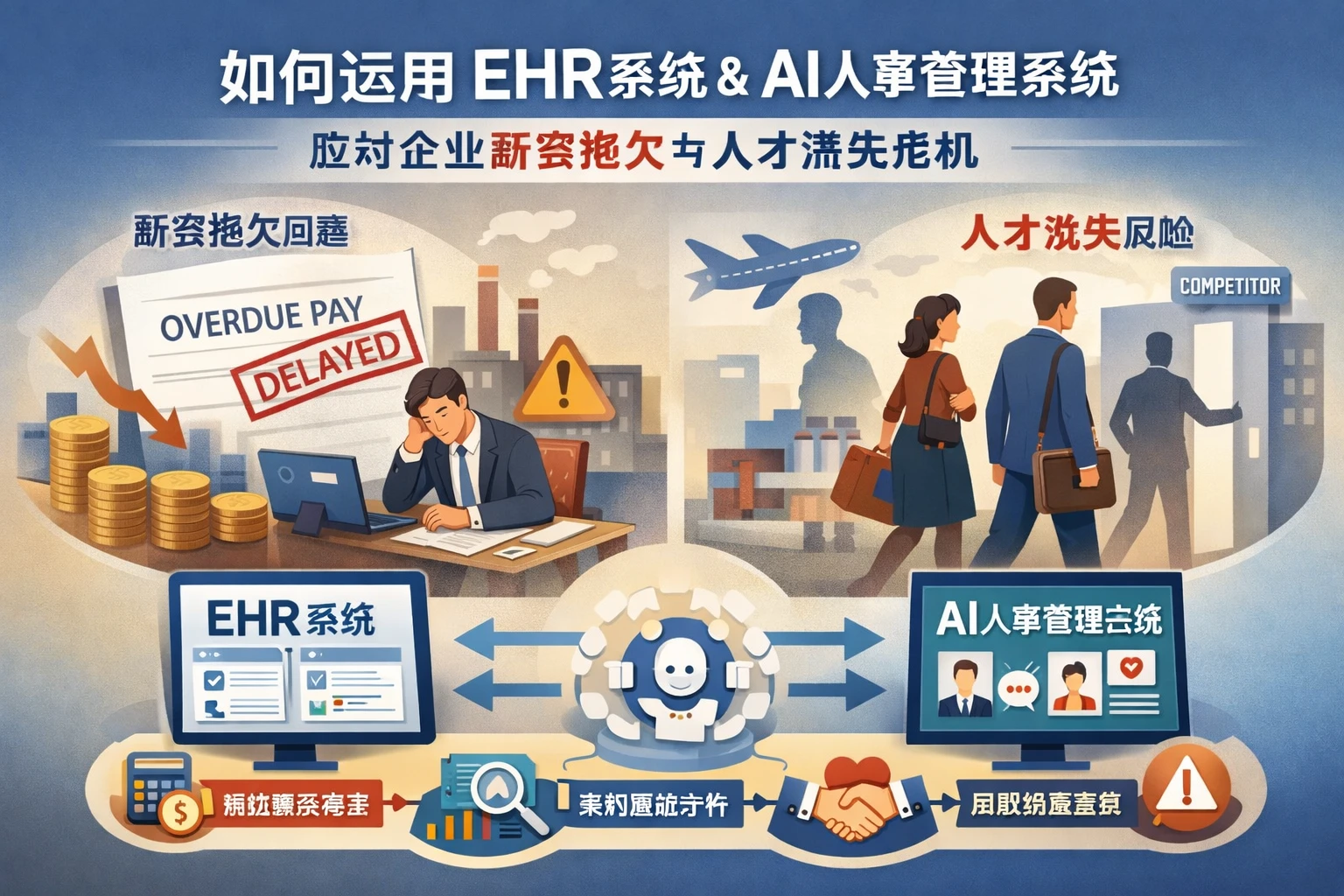 如何运用EHR系统与AI人事管理系统应对企业薪资拖欠与人才流失危机