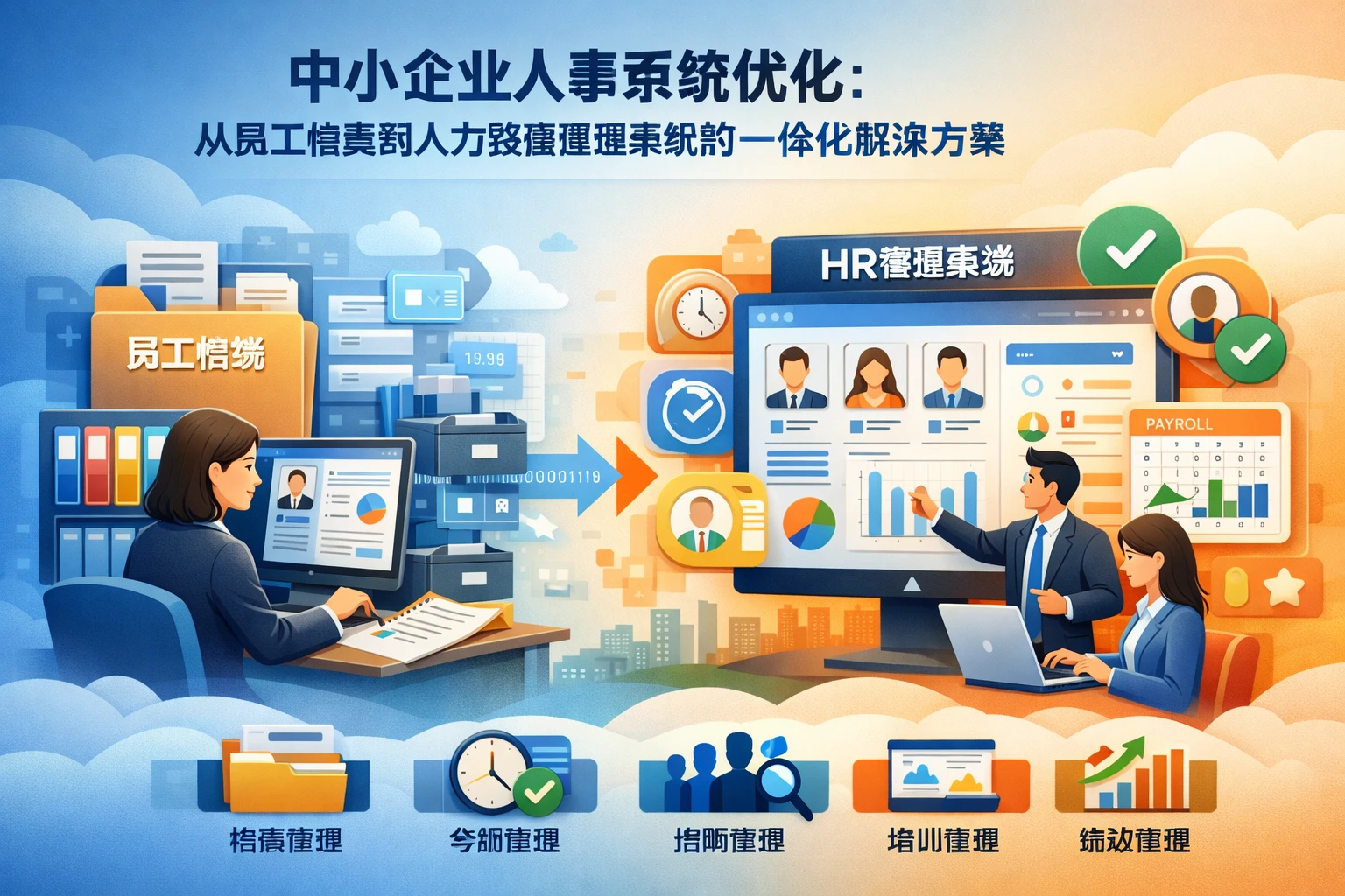 中小企业人事系统优化:从员工档案到人力资源管理系统的一体化解决方案