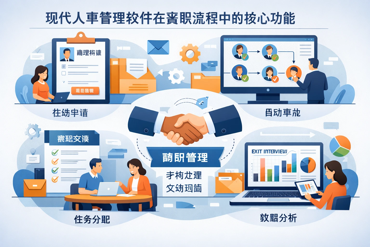 现代人事管理软件在离职流程中的核心功能