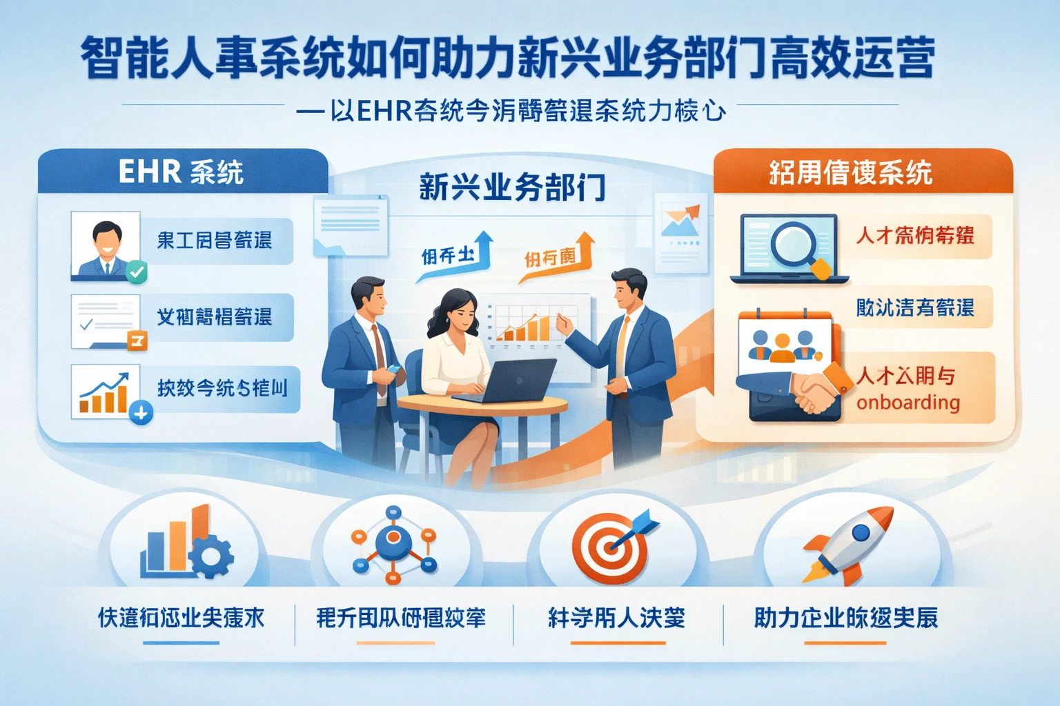 智能人事系统如何助力新兴业务部门高效运营——以EHR系统与招聘管理系统为核心