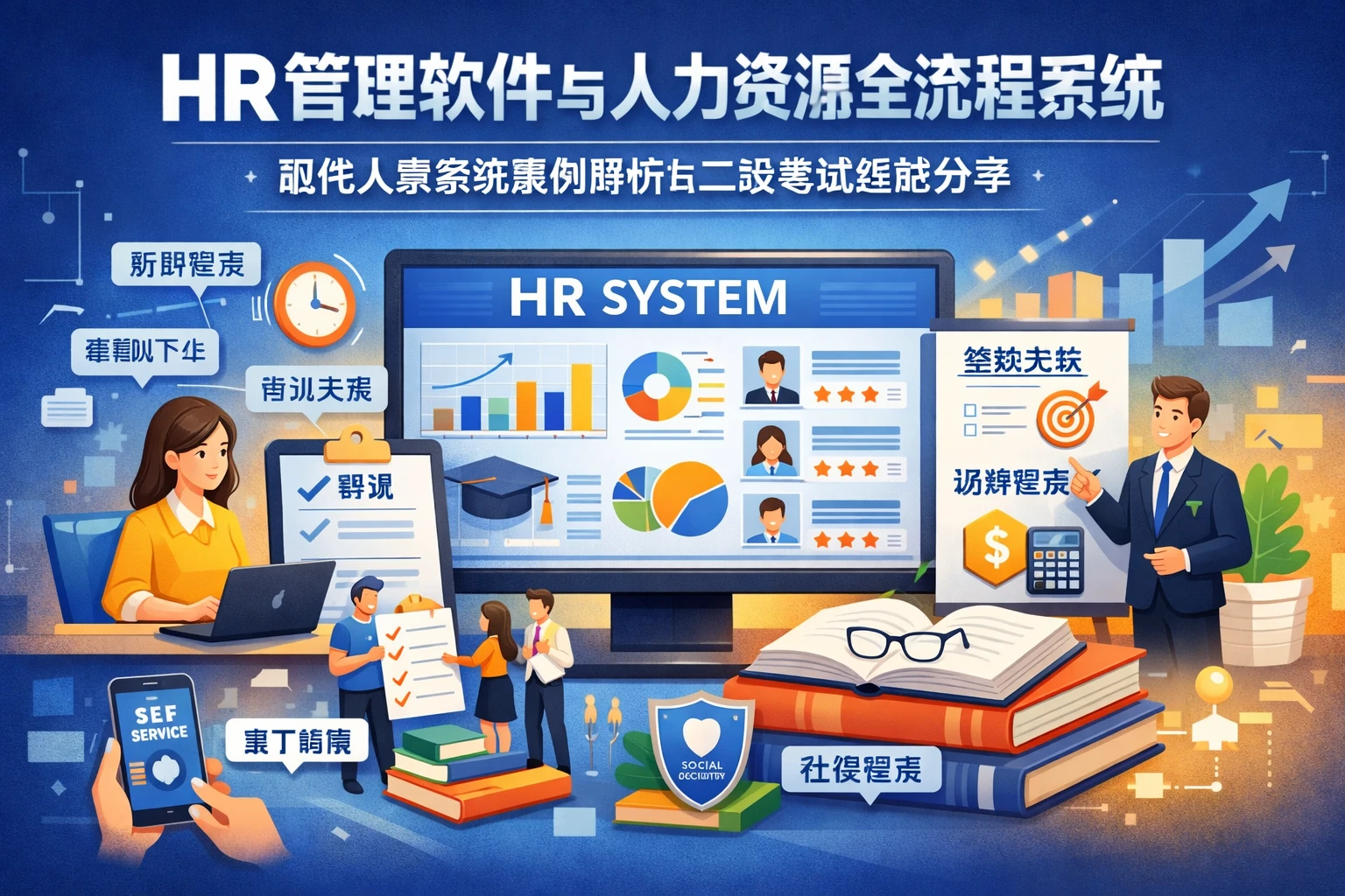 HR管理软件与人力资源全流程系统：现代人事系统案例解析与二级考试经验分享