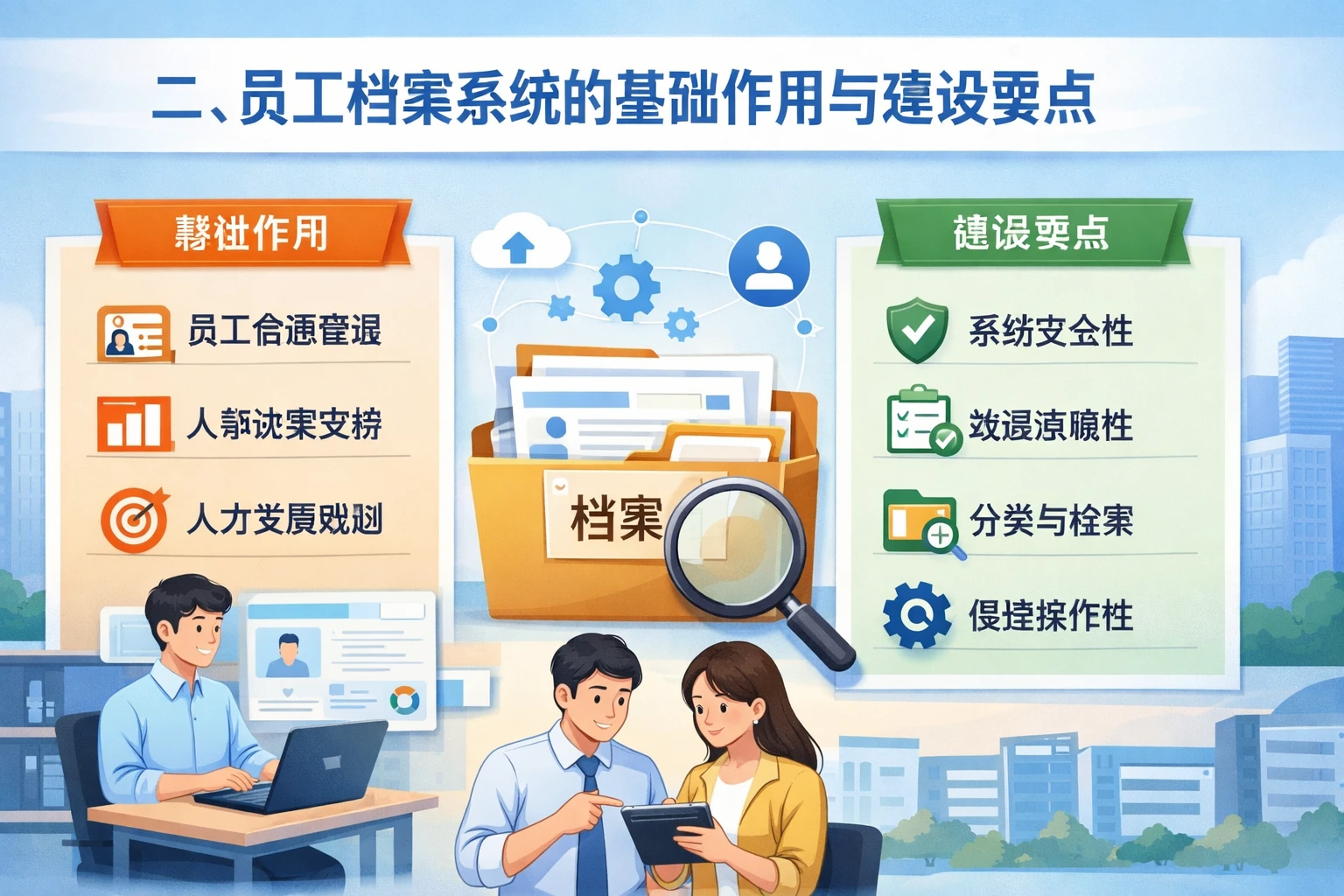 二、员工档案系统的基础作用与建设要点