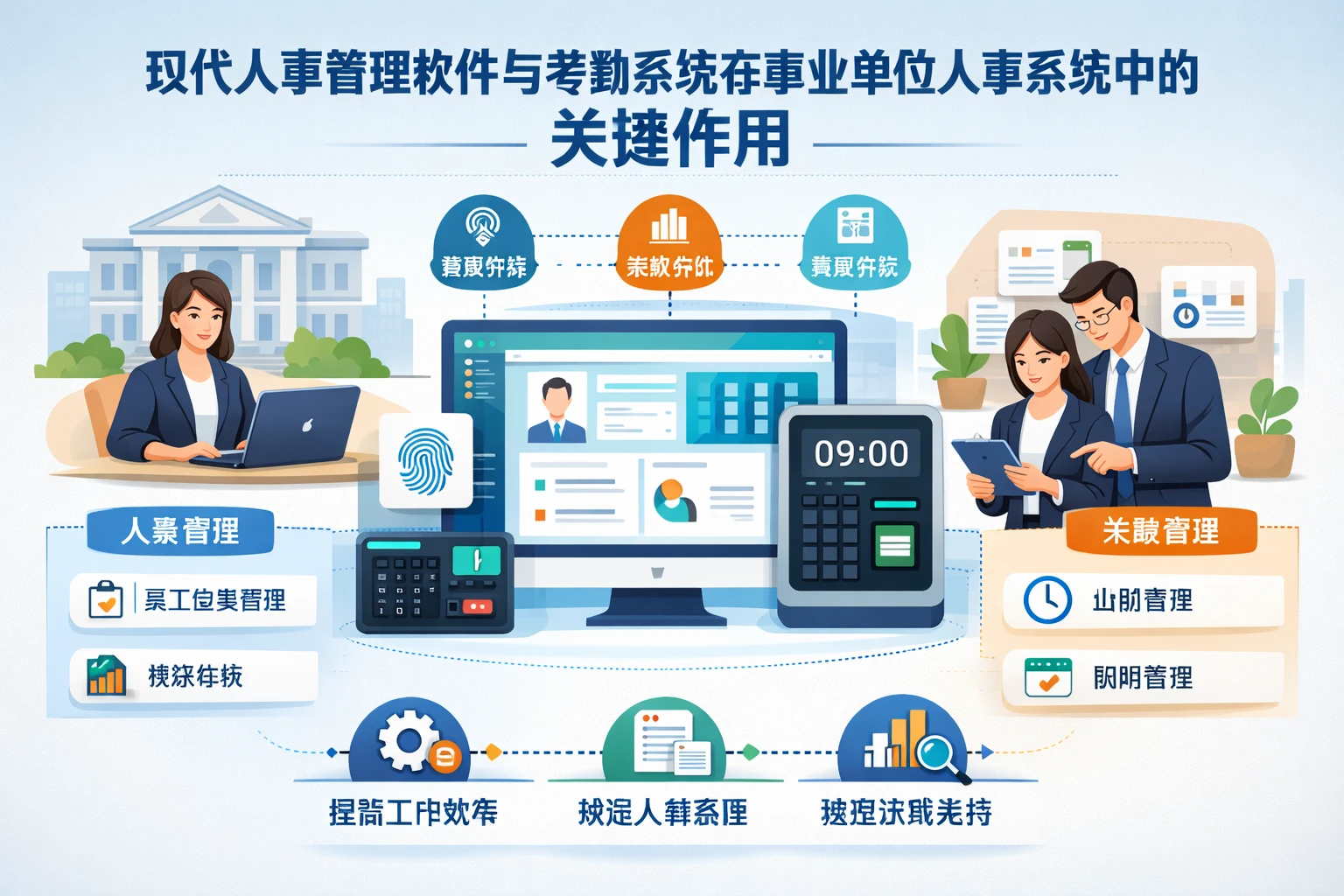 现代人事管理软件与考勤系统在事业单位人事系统中的关键作用
