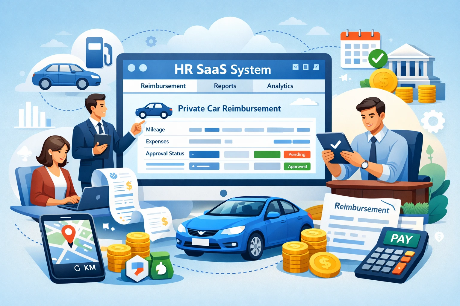 利用人力资源SaaS系统优化员工私车公用报销管理