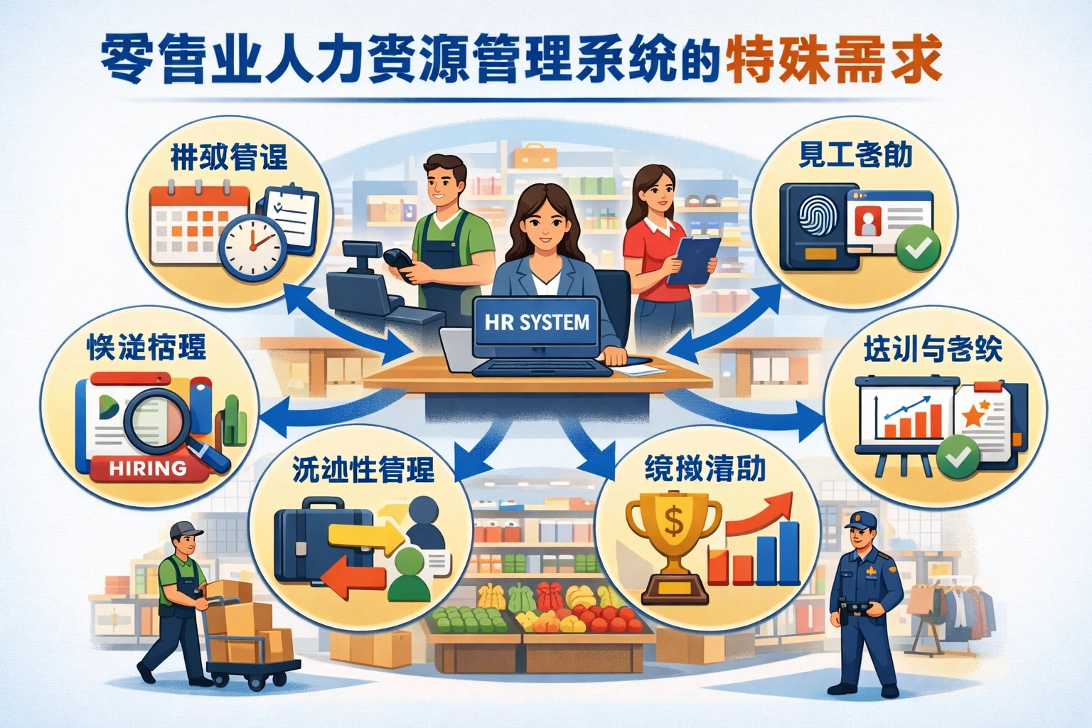 零售业人力资源管理系统的特殊需求