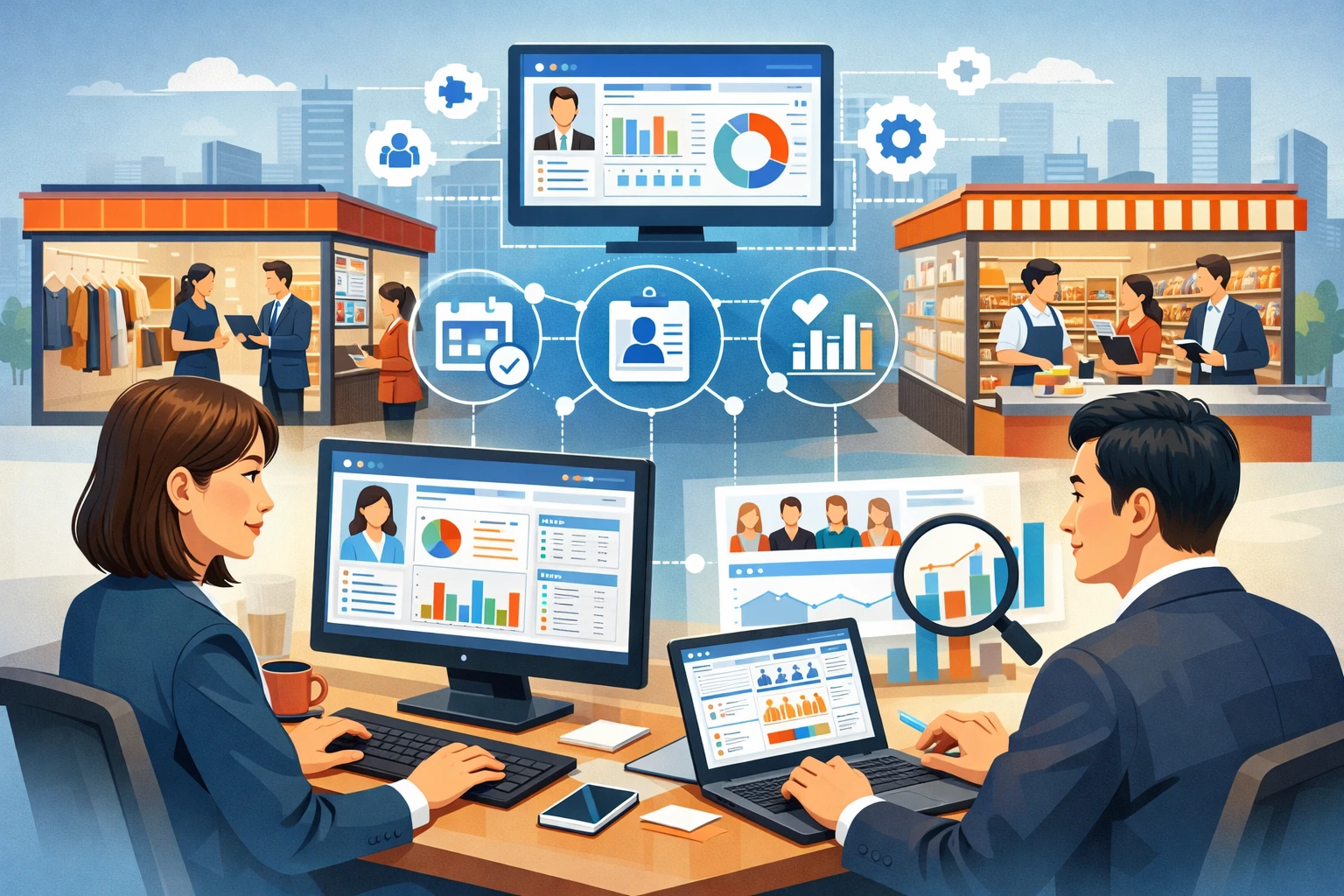 运用HR管理软件与连锁门店人事系统优化零售企业人员管理