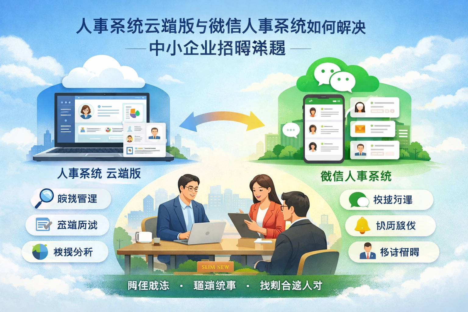 人事系统云端版与微信人事系统如何解决中小企业招聘难题