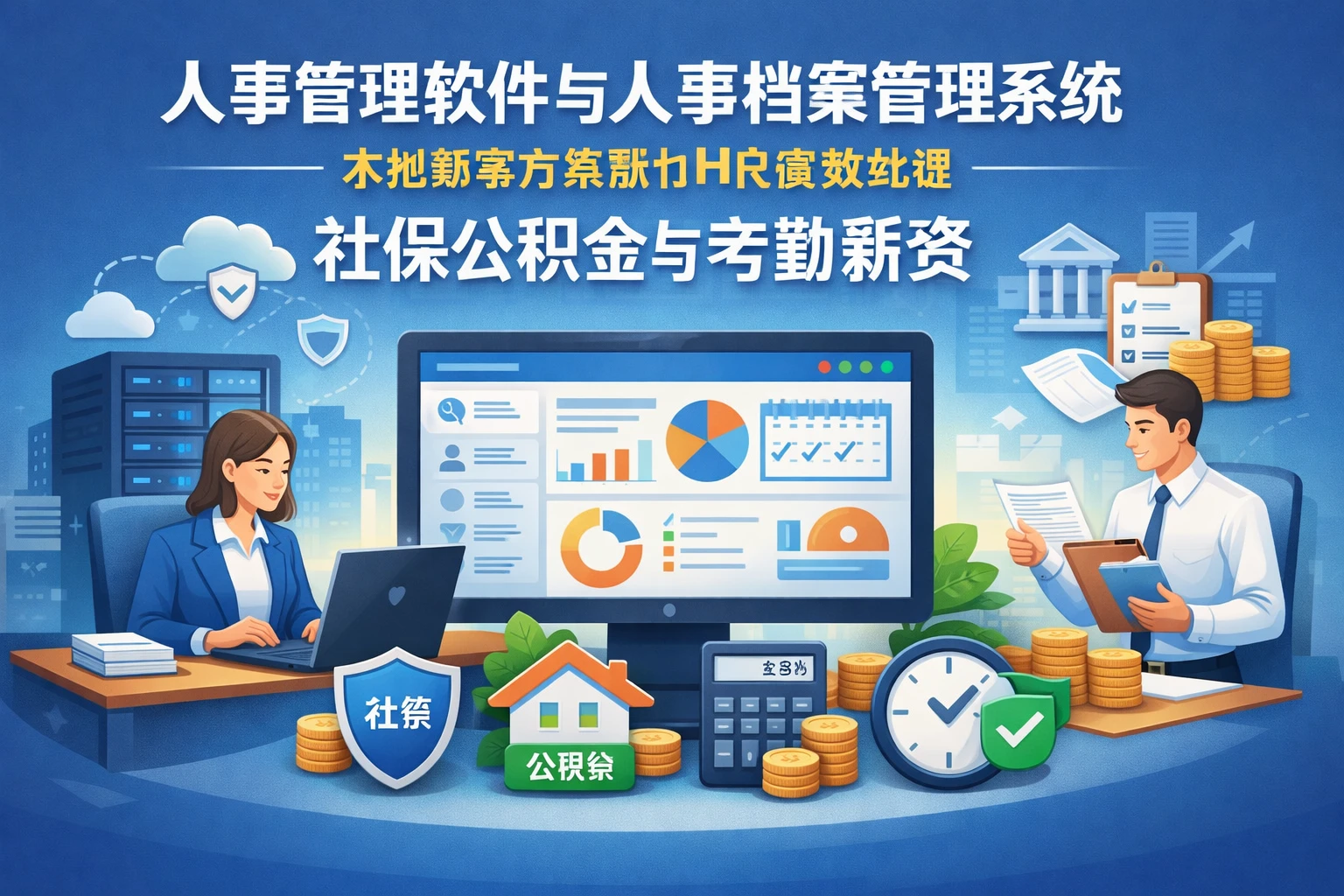 人事管理软件与人事档案管理系统：本地部署方案助力HR高效处理社保公积金与考勤薪资