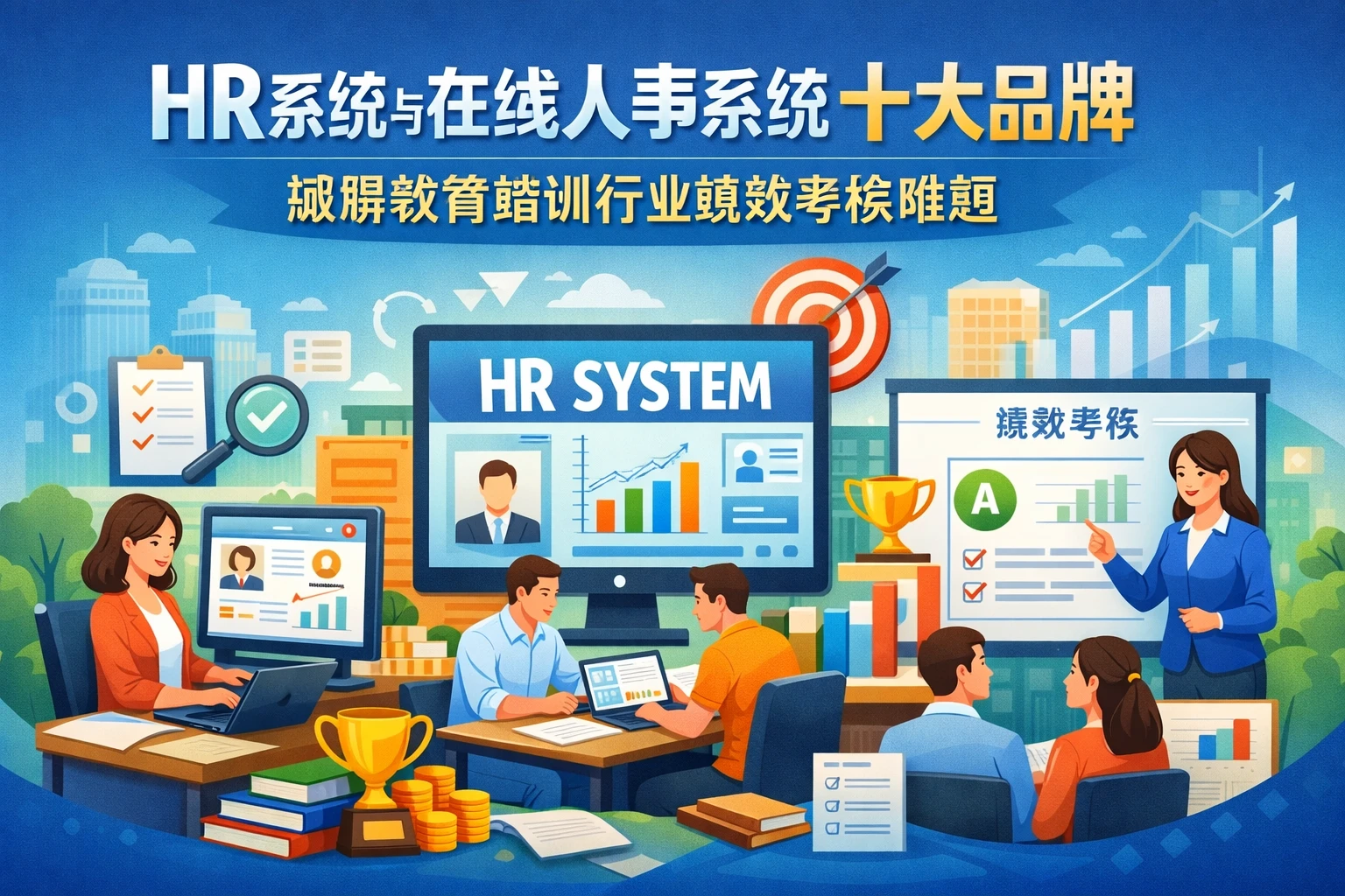 HR系统与在线人事系统十大品牌：破解教育培训行业绩效考核难题