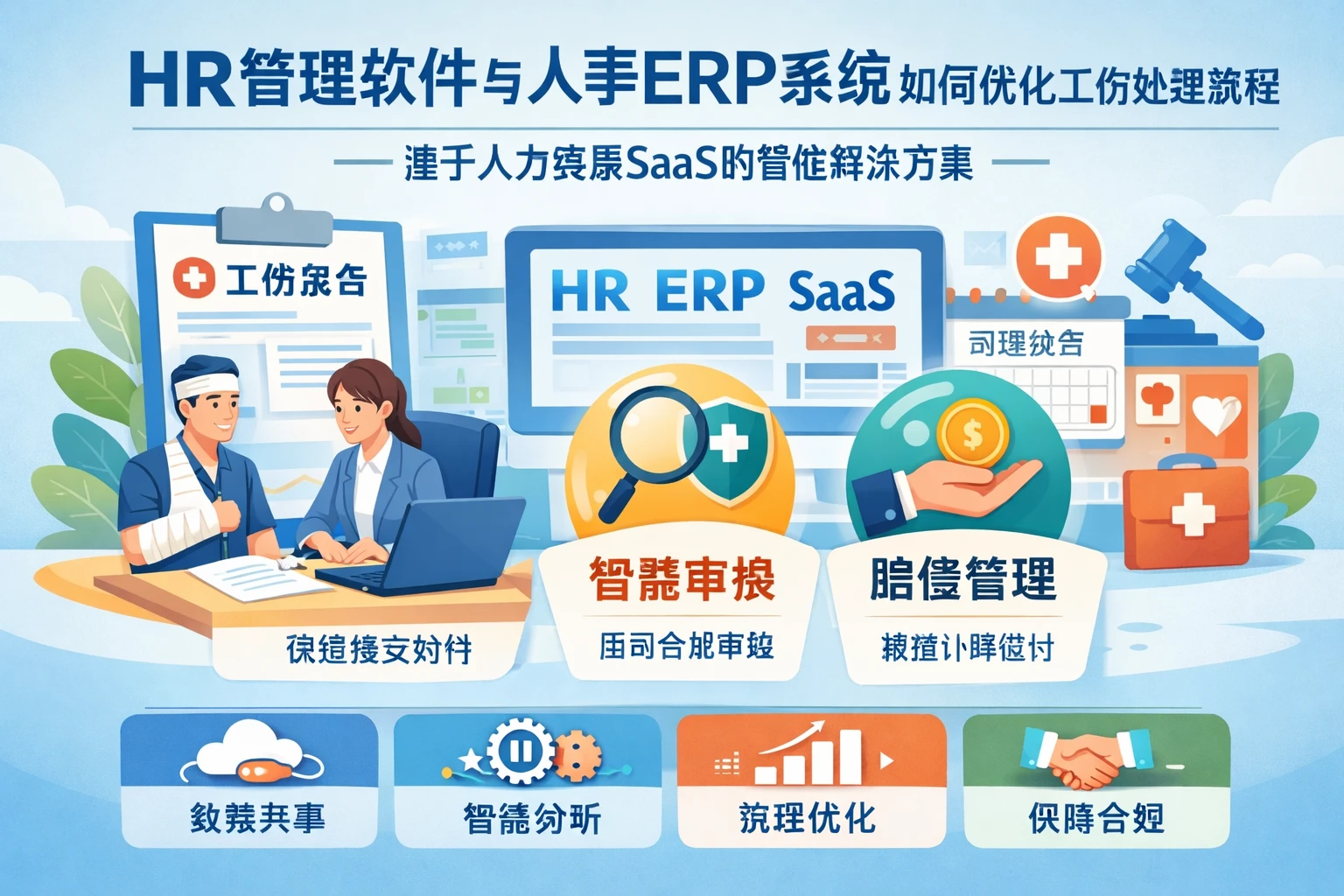 HR管理软件与人事ERP系统如何优化工伤处理流程——基于人力资源SaaS的智能解决方案