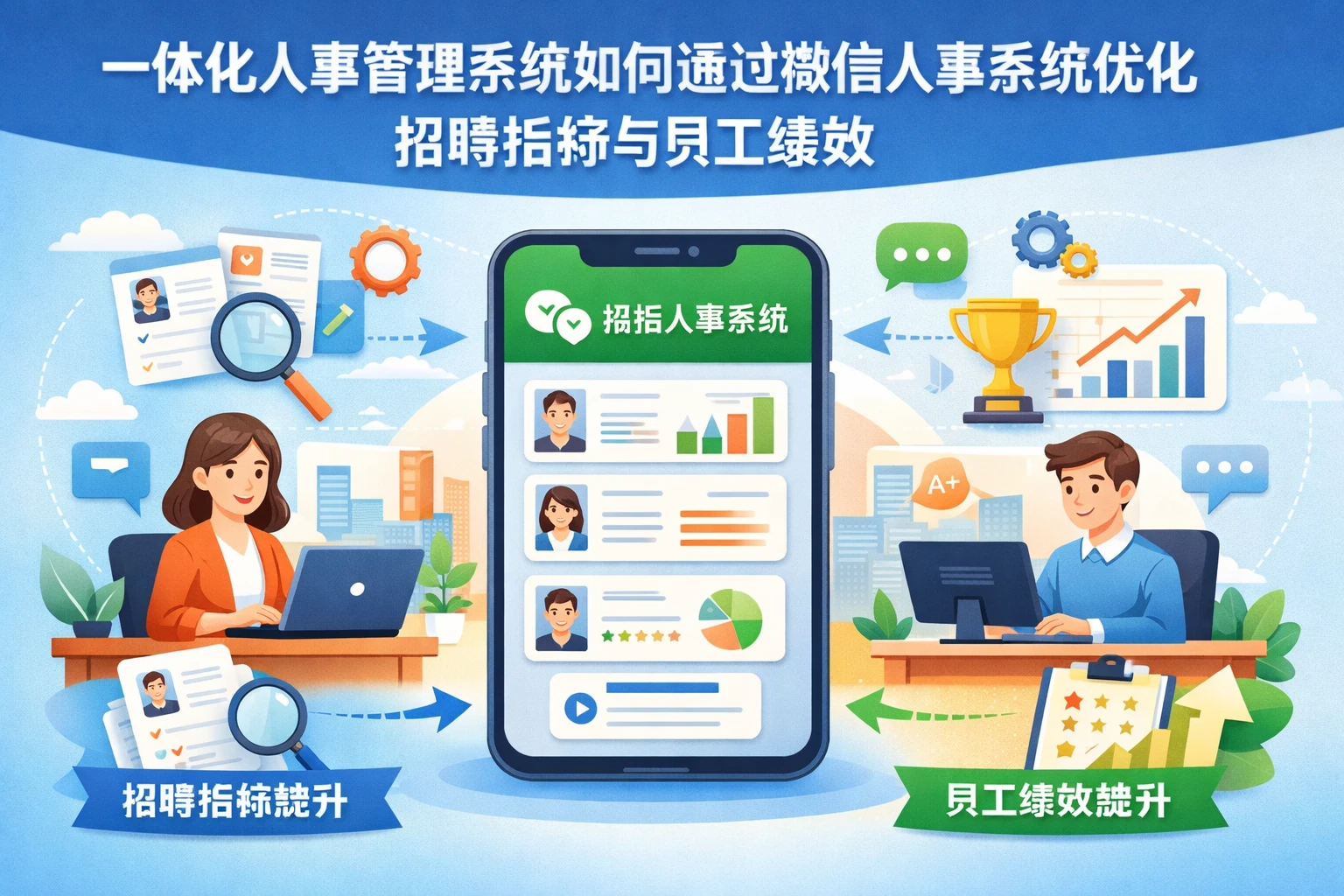 一体化人事管理系统如何通过微信人事系统优化招聘指标与员工绩效