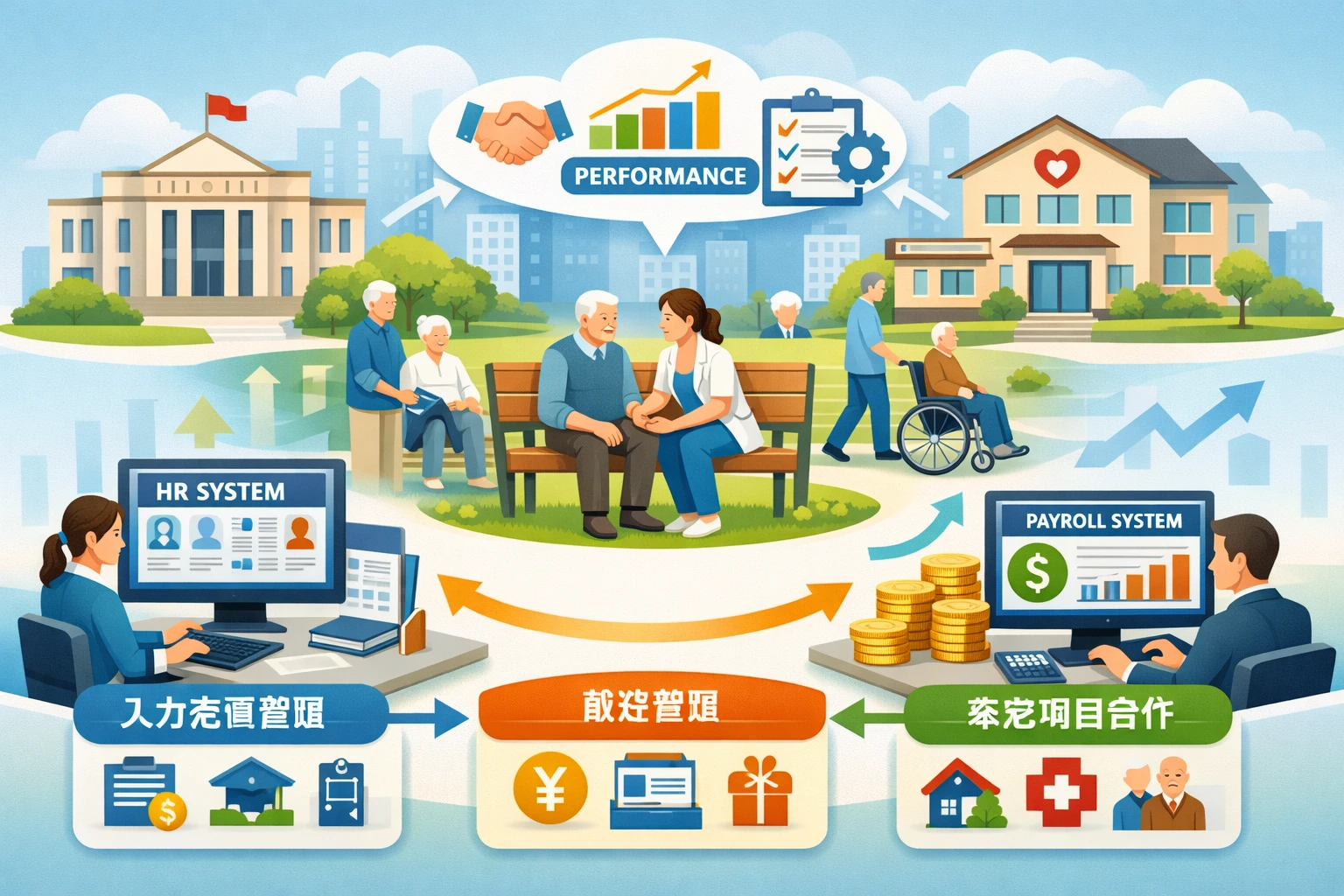 国企人力资源系统与薪资管理系统在政府合作养老项目中的绩效解决方案