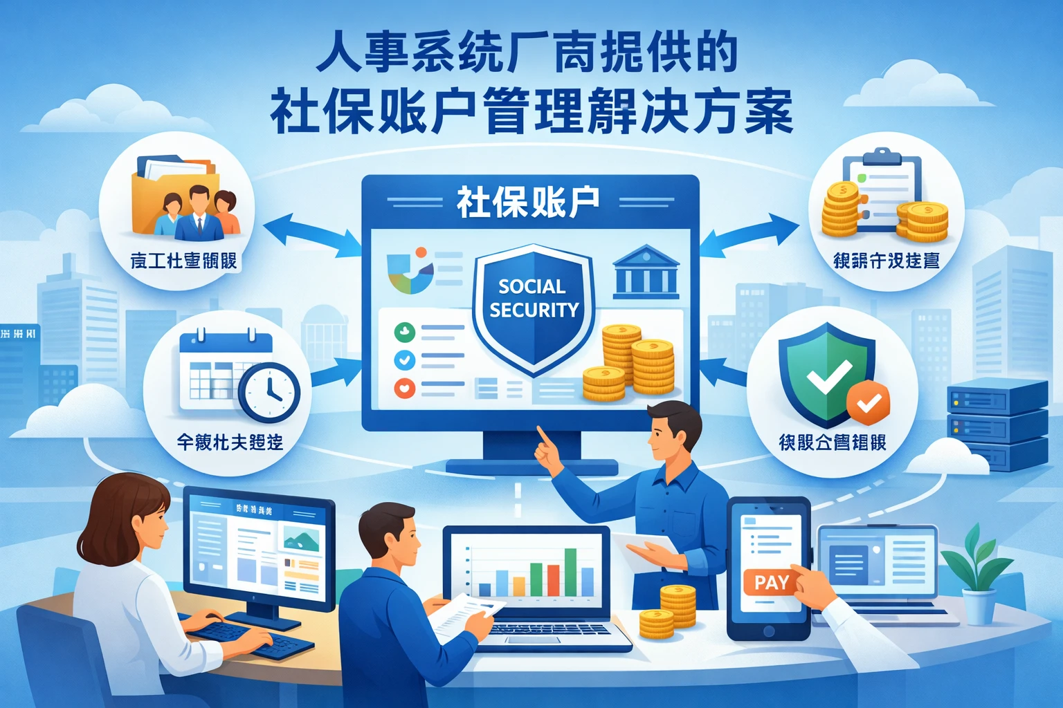 人事系统厂商提供的社保账户管理解决方案