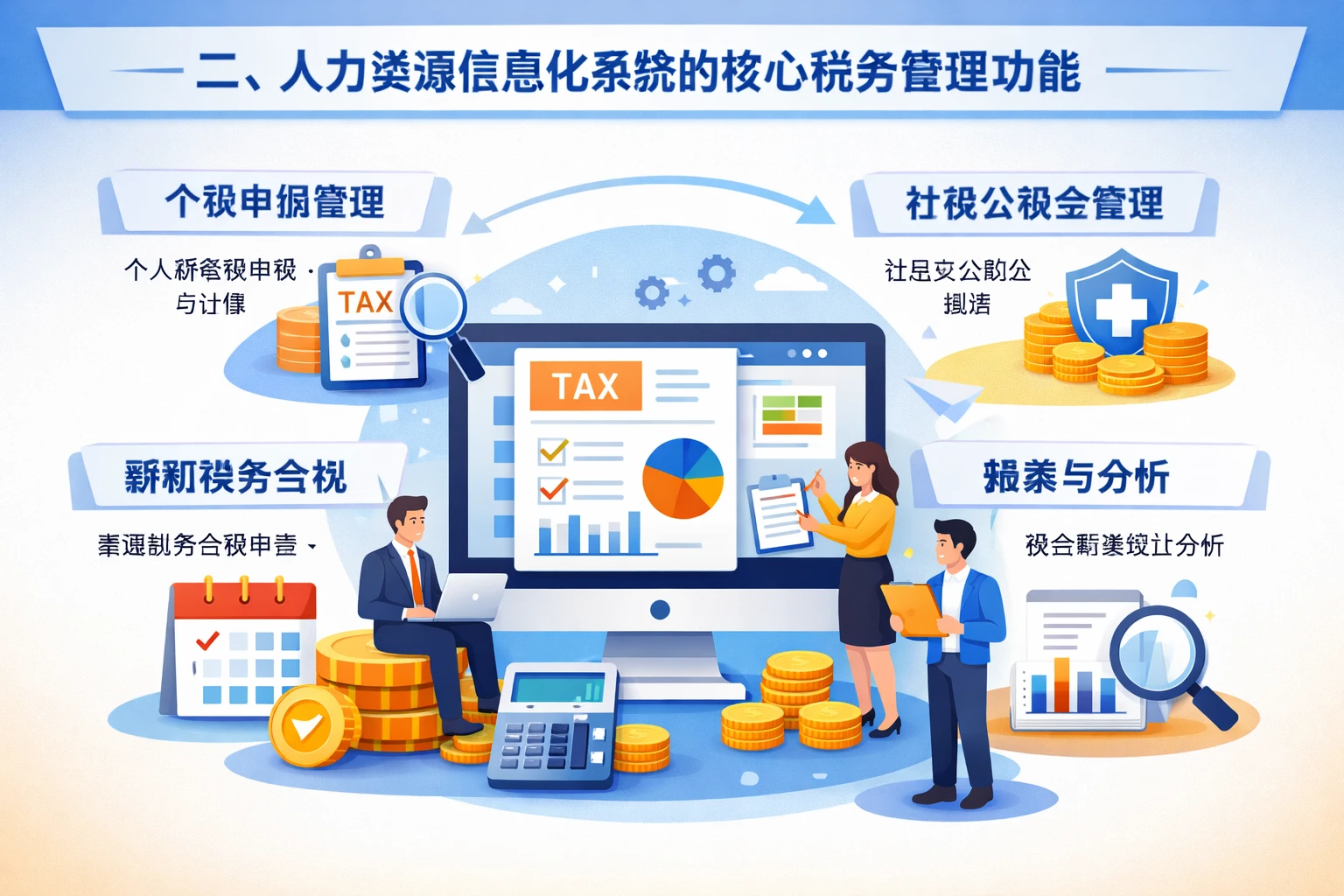 二、人力资源信息化系统的核心税务管理功能