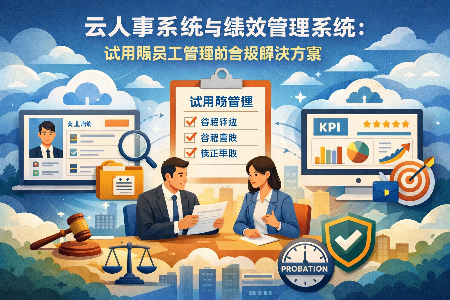 云人事系统与绩效管理系统：试用期员工管理的合规解决方案