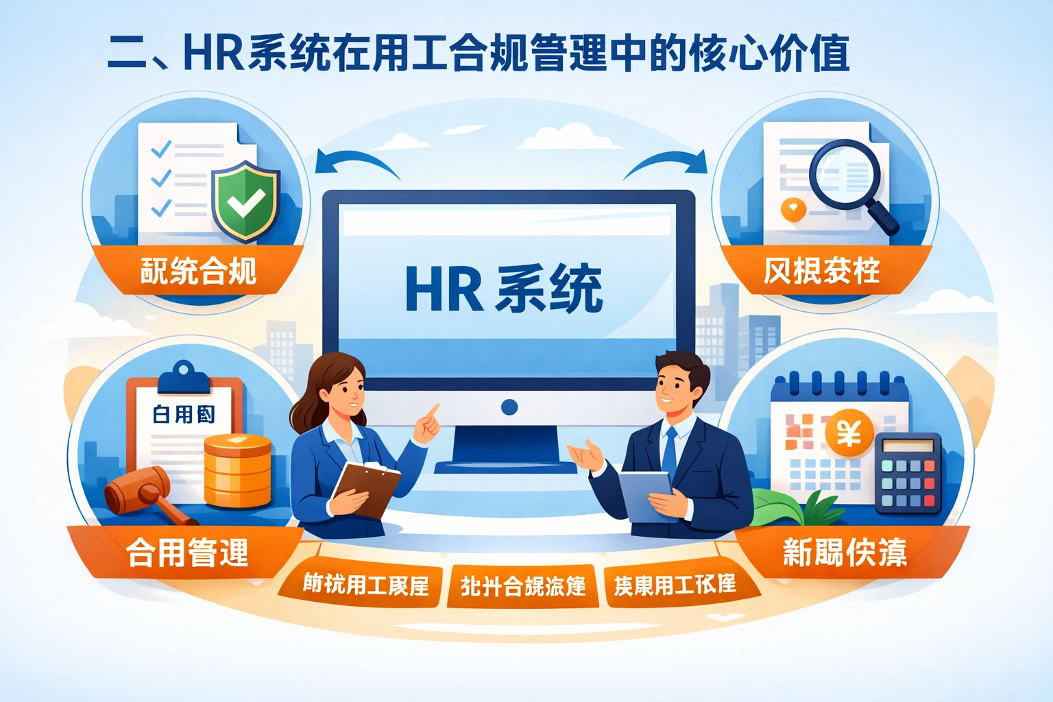 二、HR系统在用工合规管理中的核心价值