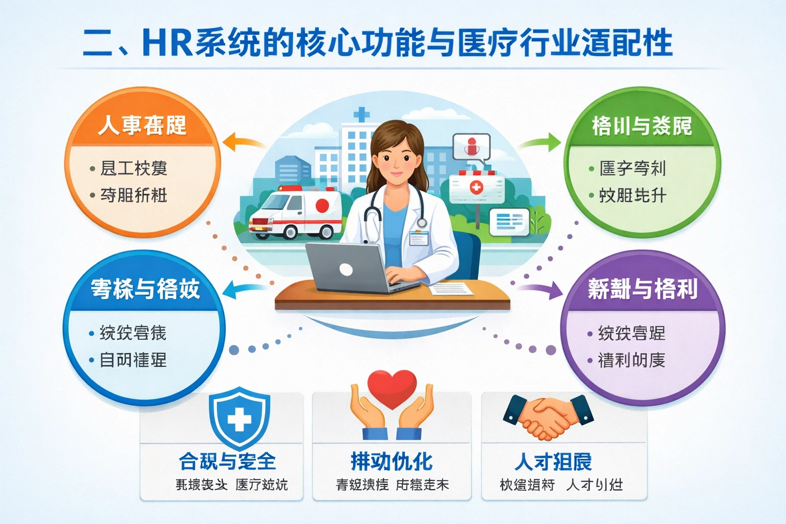 二、HR系统的核心功能与医疗行业适配性