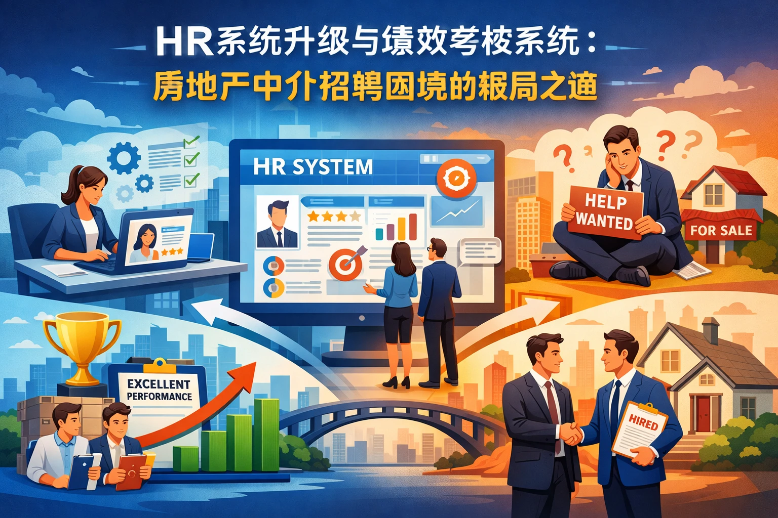 HR系统升级与绩效考核系统：房地产中介招聘困境的破局之道