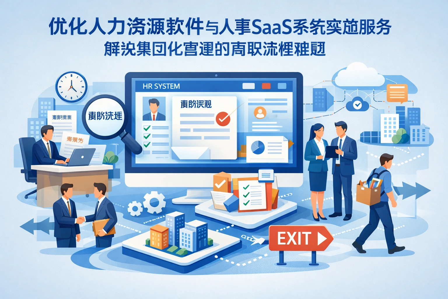 优化人力资源软件与人事SaaS系统实施服务，解决集团化管理的离职流程难题