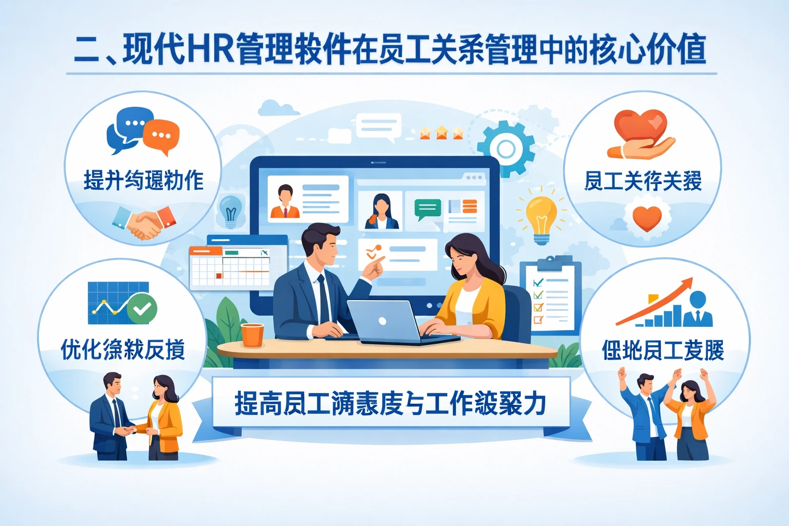 二、现代HR管理软件在员工关系管理中的核心价值