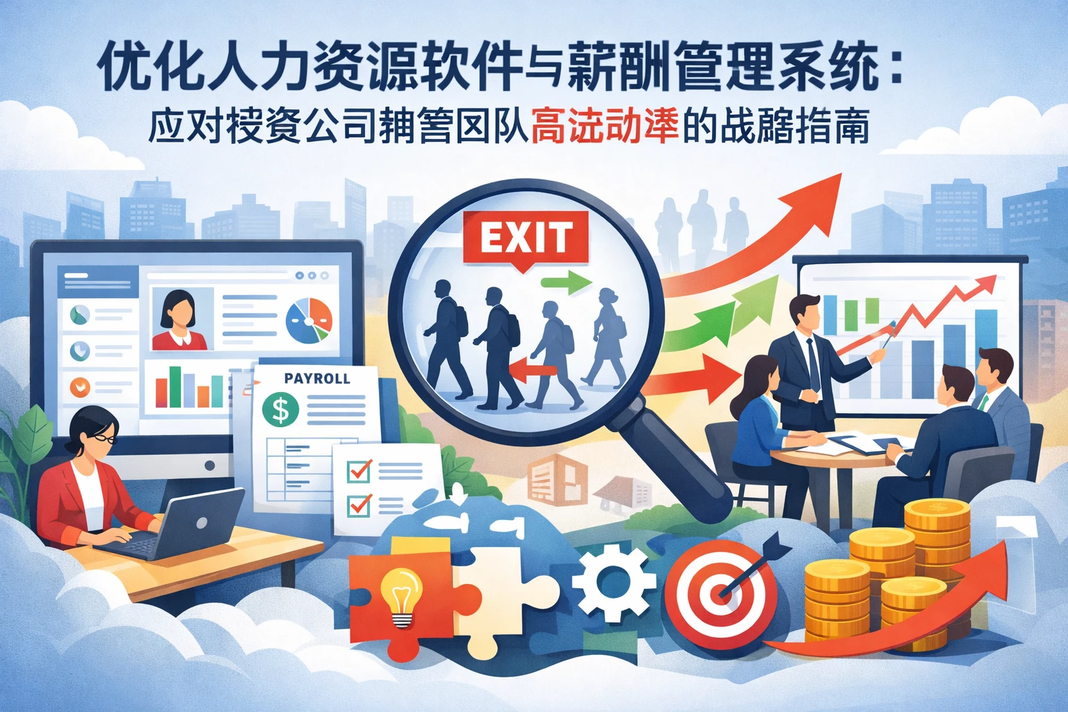 优化人力资源软件与薪酬管理系统：应对投资公司销售团队高流动率的战略指南