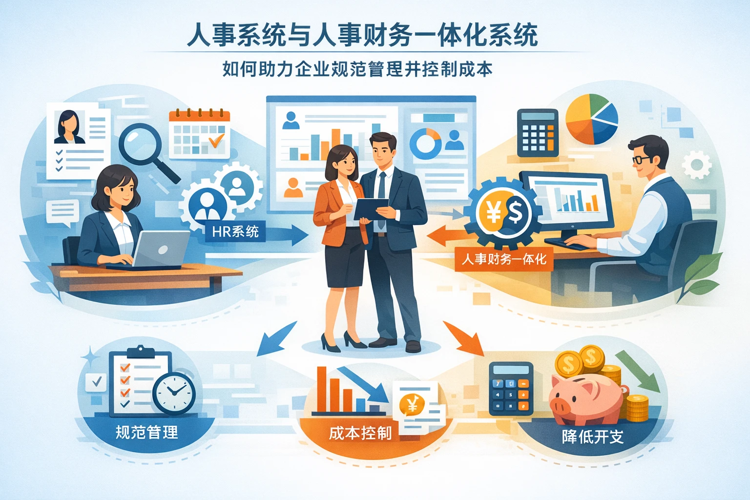 人事系统与人事财务一体化系统如何助力企业规范管理并控制成本