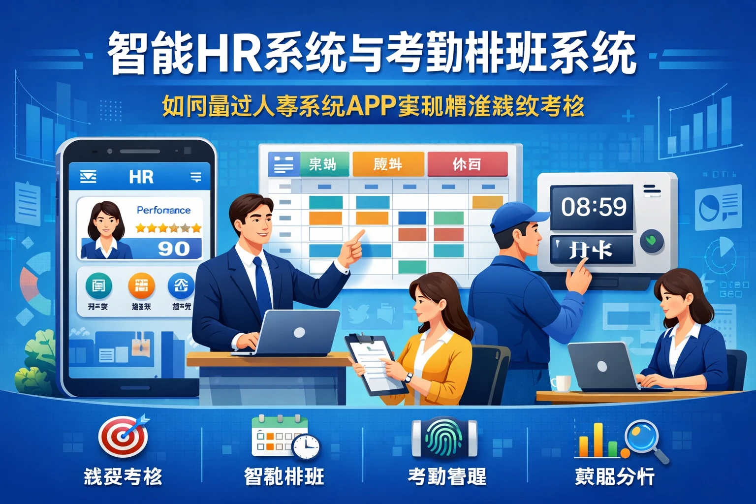 智能HR系统与考勤排班系统：如何通过人事系统APP实现精准绩效考核