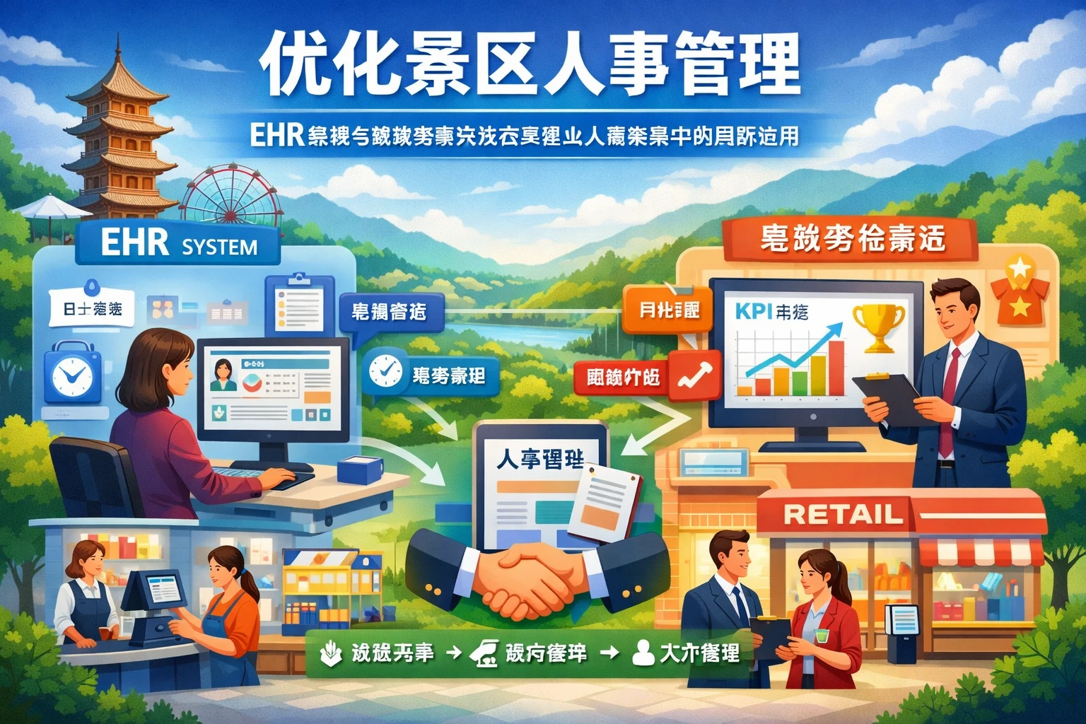 优化景区人事管理:EHR系统与绩效考核系统在零售业人事系统中的创新应用