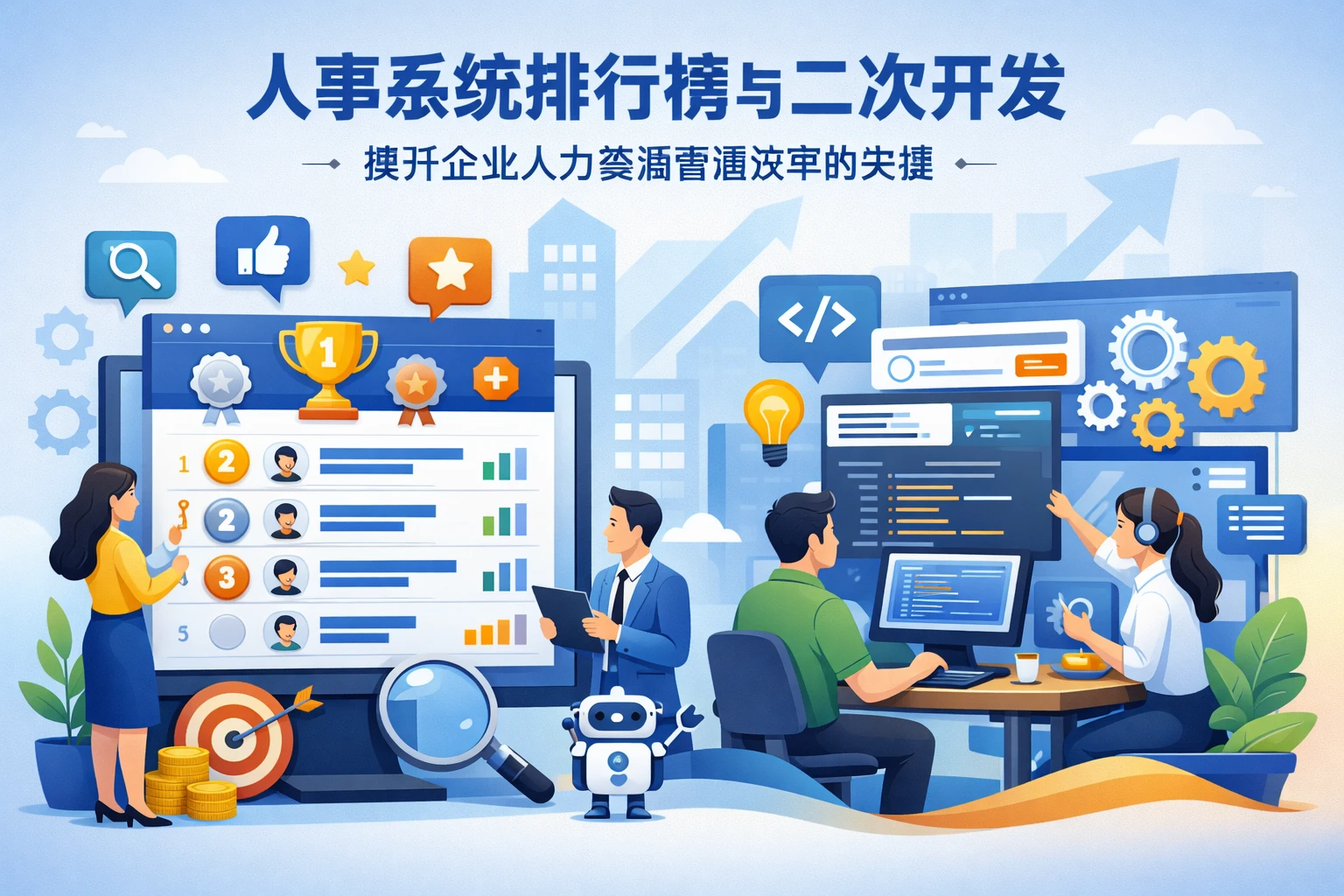 人事系统排行榜与二次开发：提升企业人力资源管理效率的关键