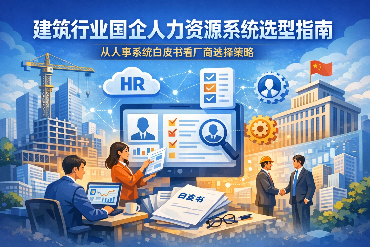 建筑行业国企人力资源系统选型指南：从人事系统白皮书看厂商选择策略