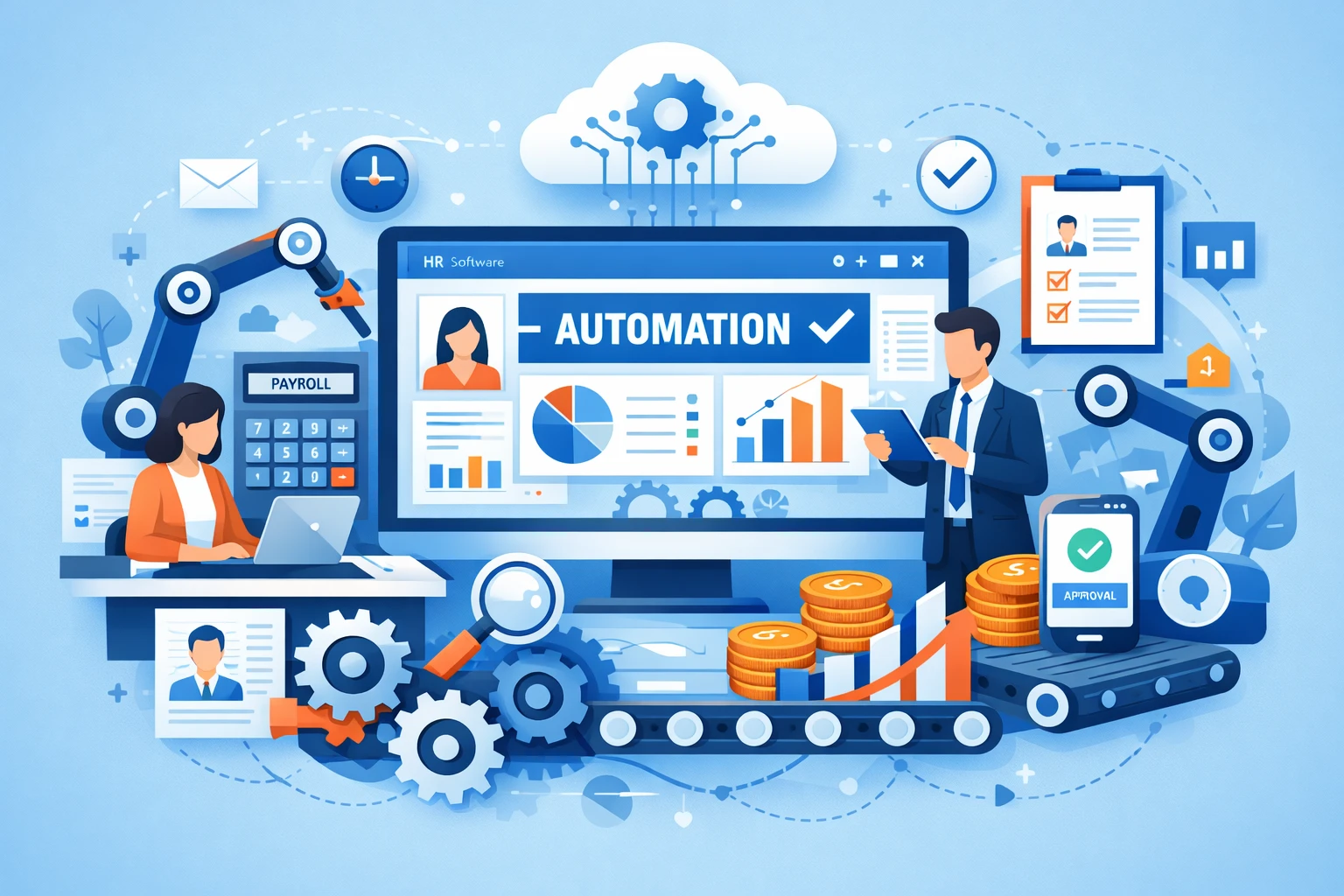 人力资源软件的自动化计算能力