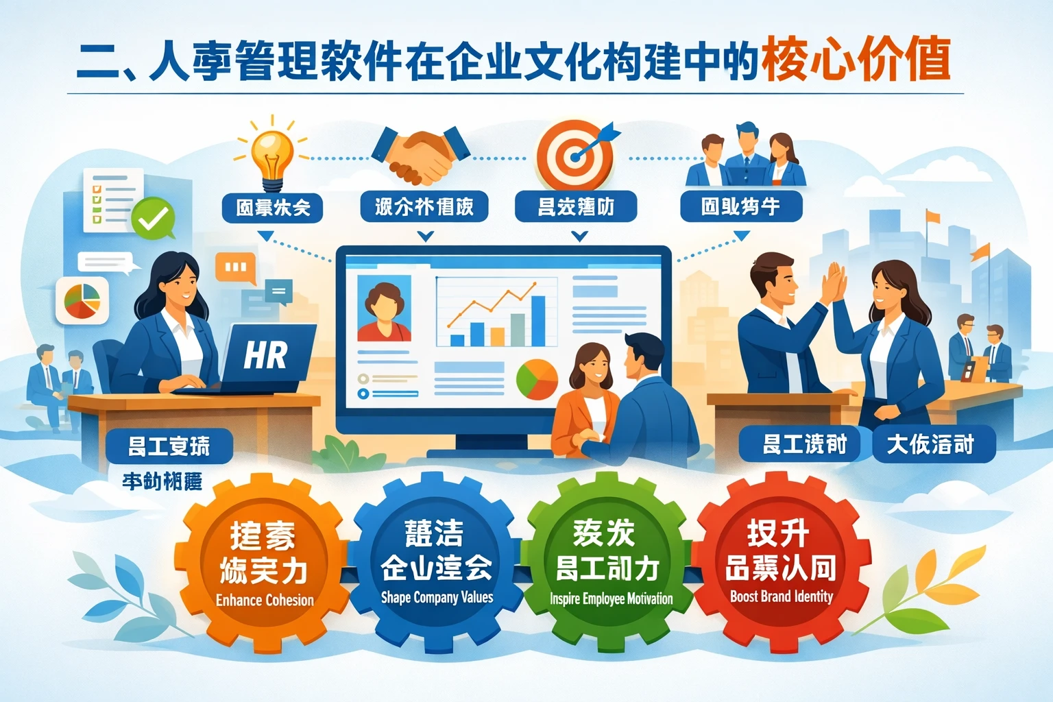 二、人事管理软件在企业文化构建中的核心价值