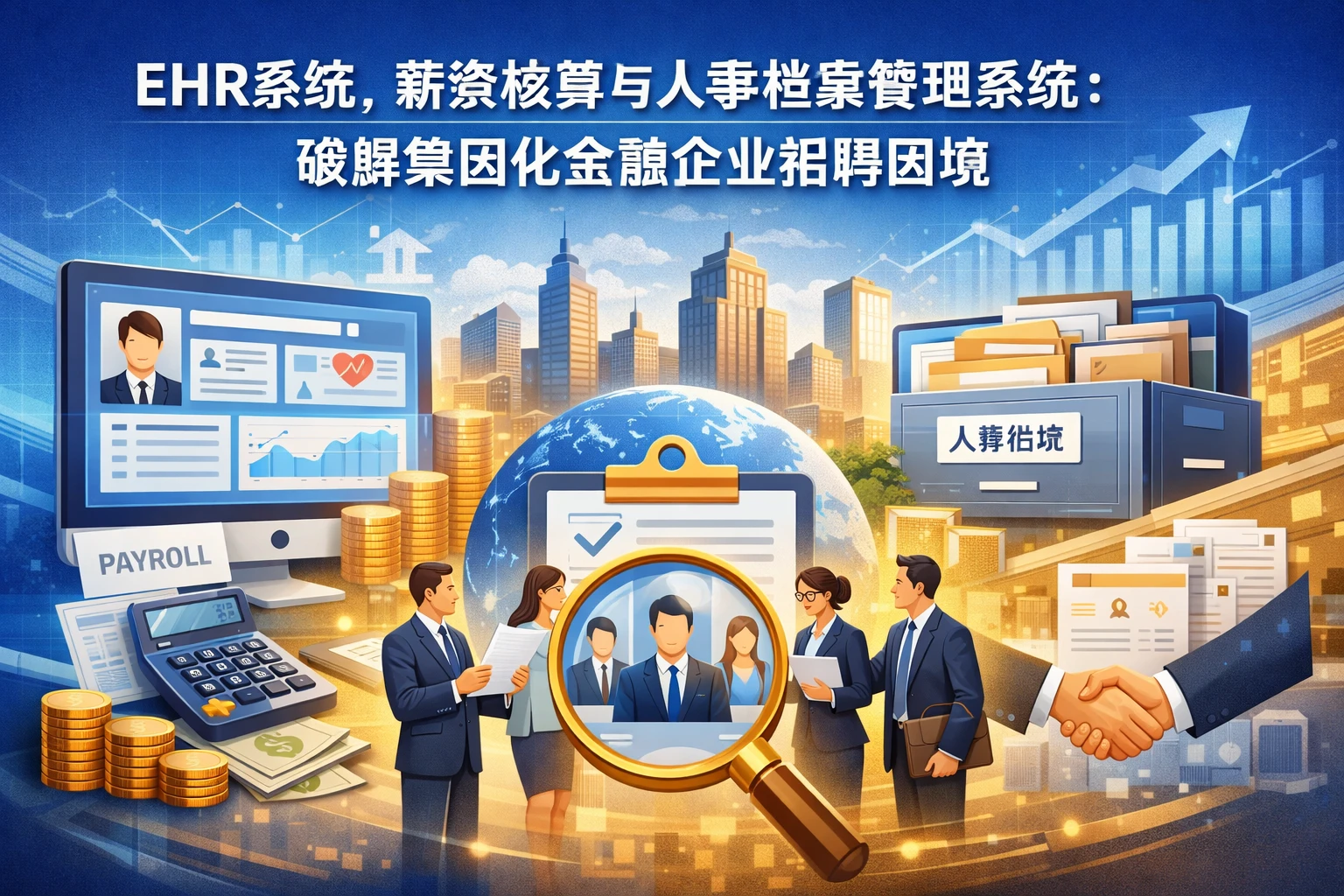 EHR系统、薪资核算与人事档案管理系统：破解集团化金融企业招聘困境