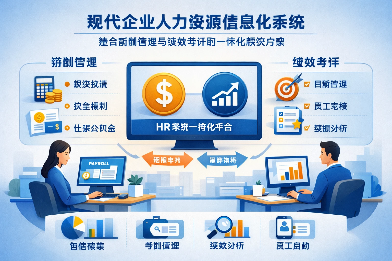 现代企业人力资源信息化系统：整合薪酬管理与绩效考评的一体化解决方案