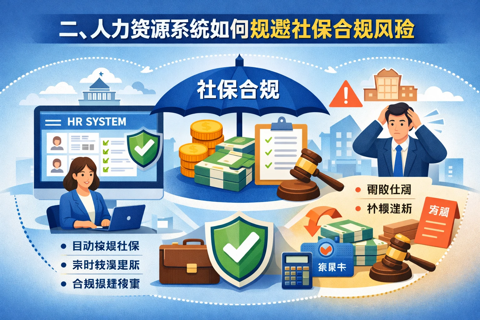 二、人力资源系统如何规避社保合规风险