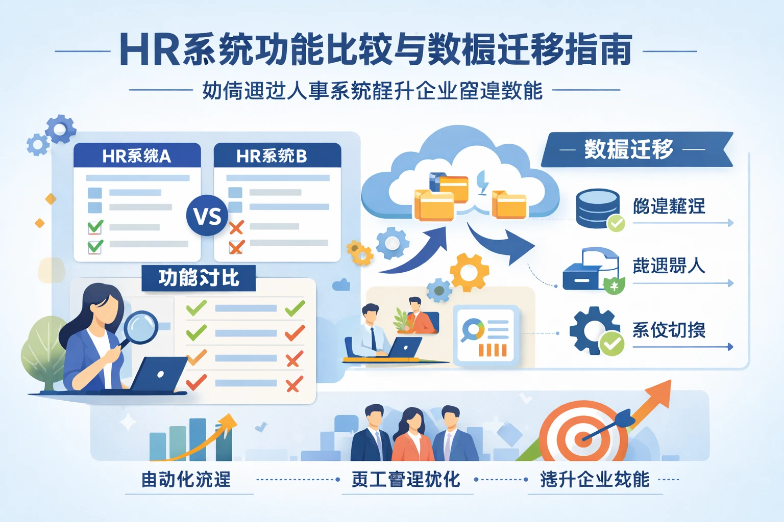 HR系统功能比较与数据迁移指南：如何通过人事系统提升企业管理效能