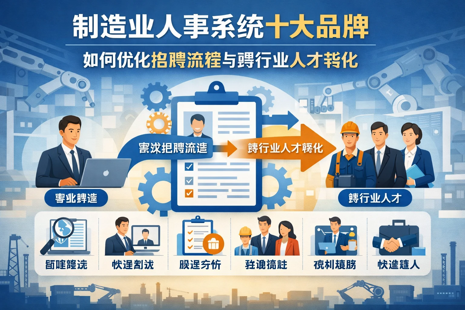 制造业人事系统十大品牌如何优化招聘流程与跨行业人才转化