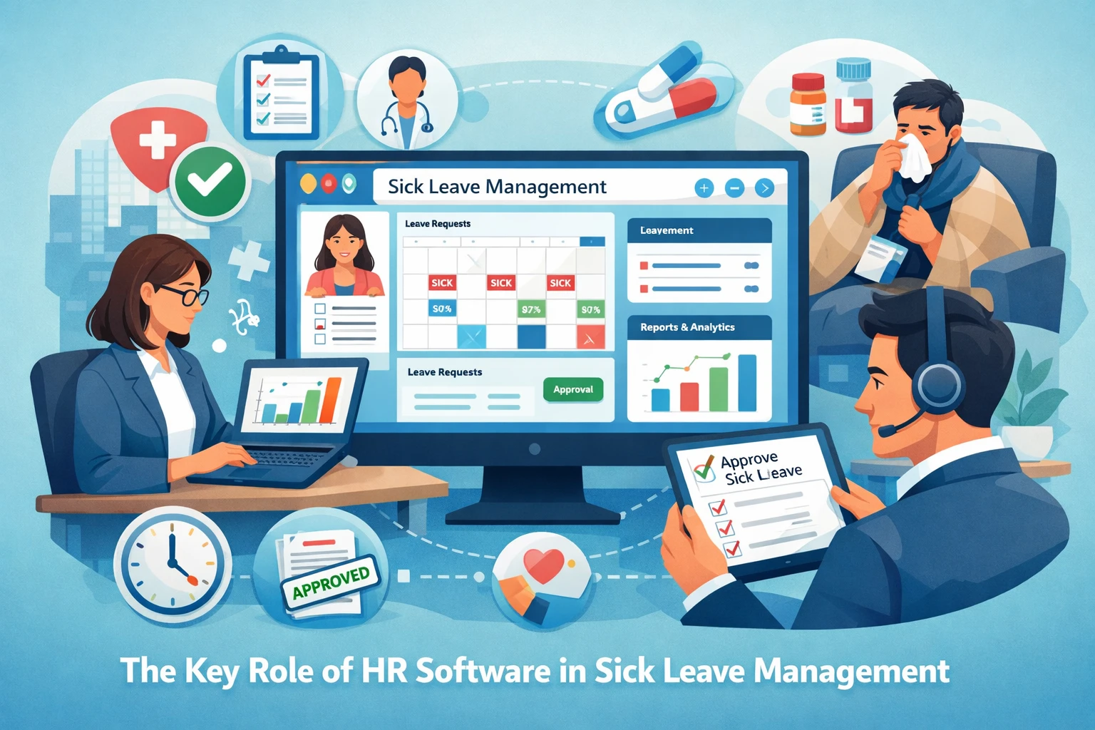 人力资源软件在病假管理中的关键作用
