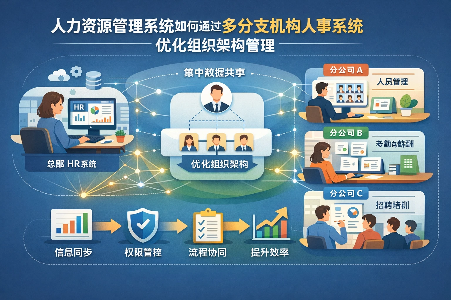 人力资源管理系统如何通过多分支机构人事系统优化组织架构管理