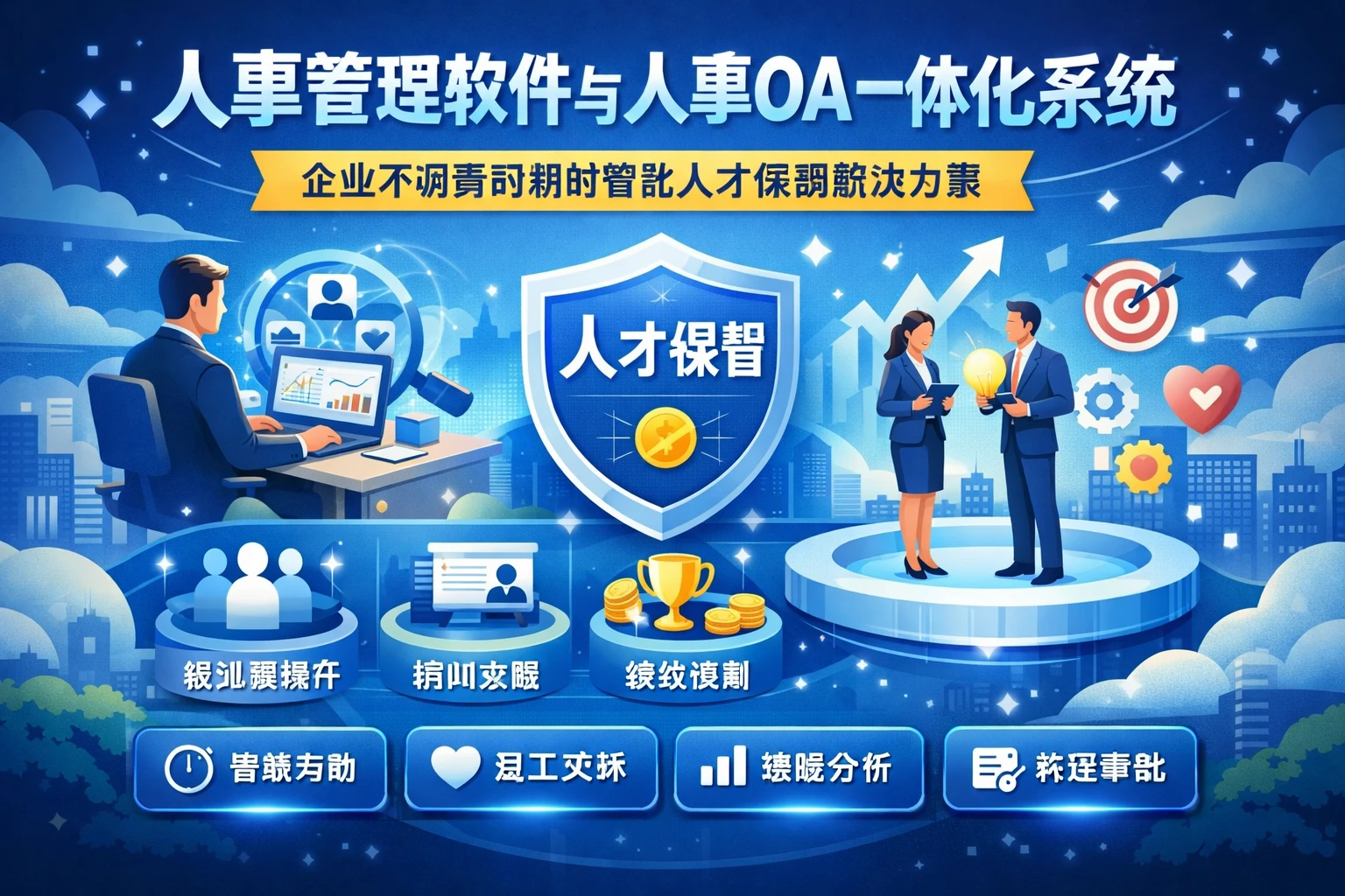 人事管理软件与人事OA一体化系统：企业不调薪时期的智能人才保留解决方案