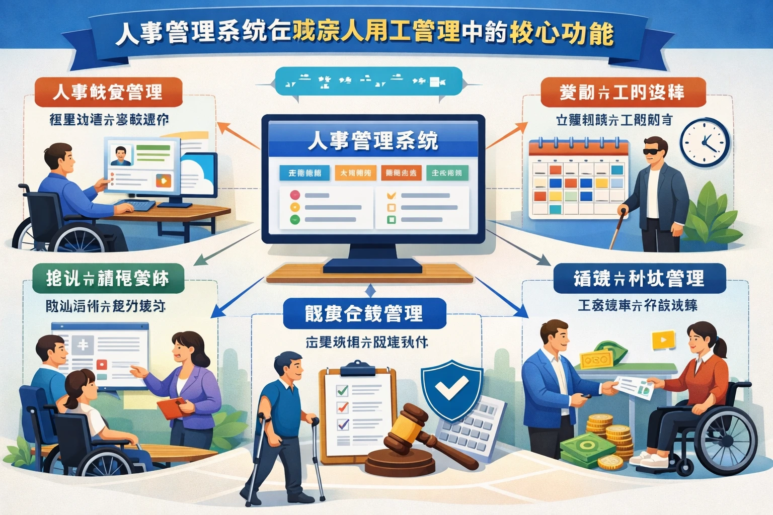 人事管理系统在残疾人用工管理中的核心功能