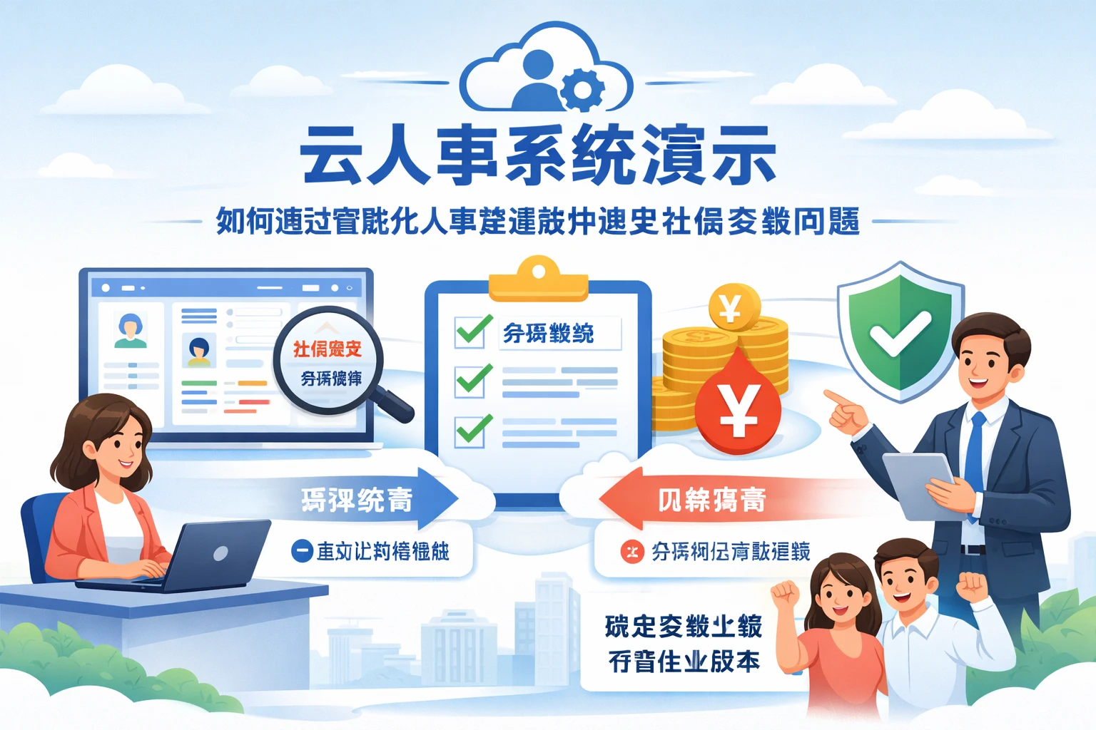 云人事系统演示：如何通过智能化人事管理软件避免社保多缴问题
