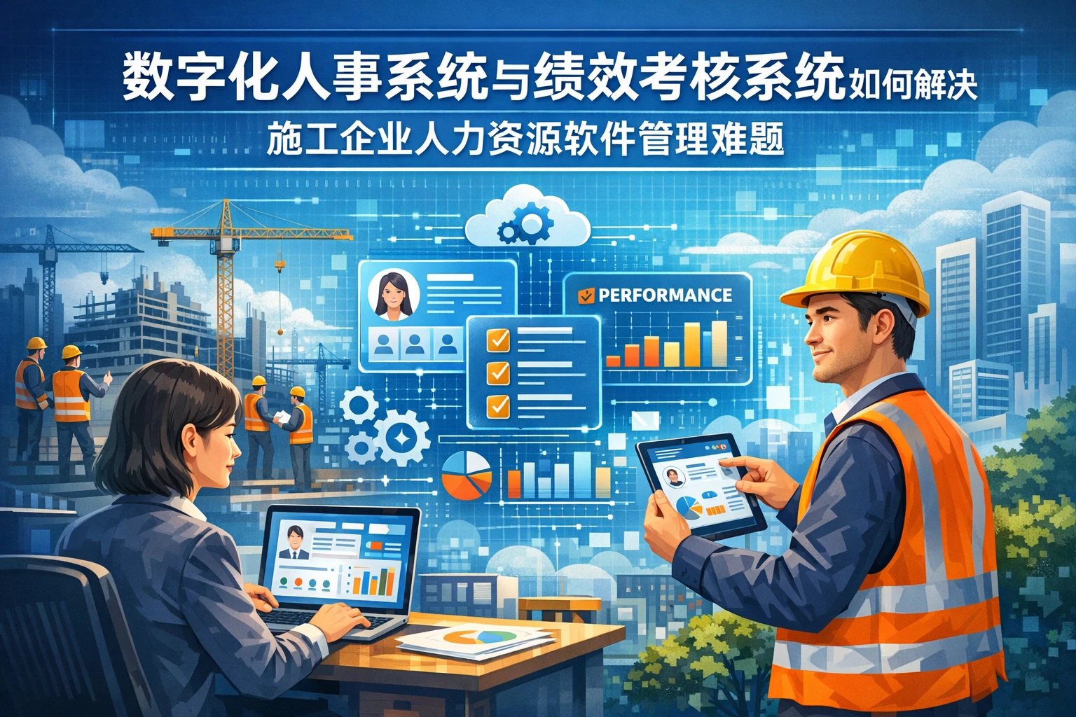 数字化人事系统与绩效考核系统如何解决施工企业人力资源软件管理难题