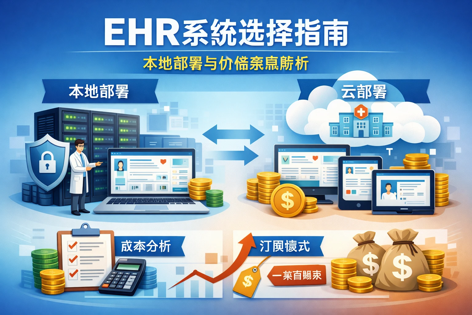 EHR系统选择指南：本地部署与价格策略解析