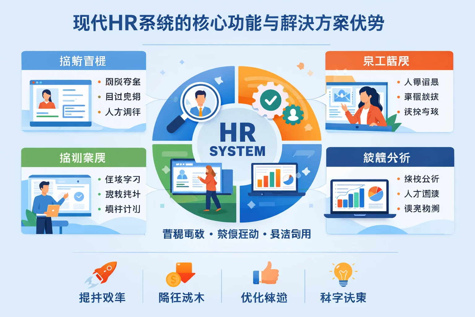 现代HR系统的核心功能与解决方案优势