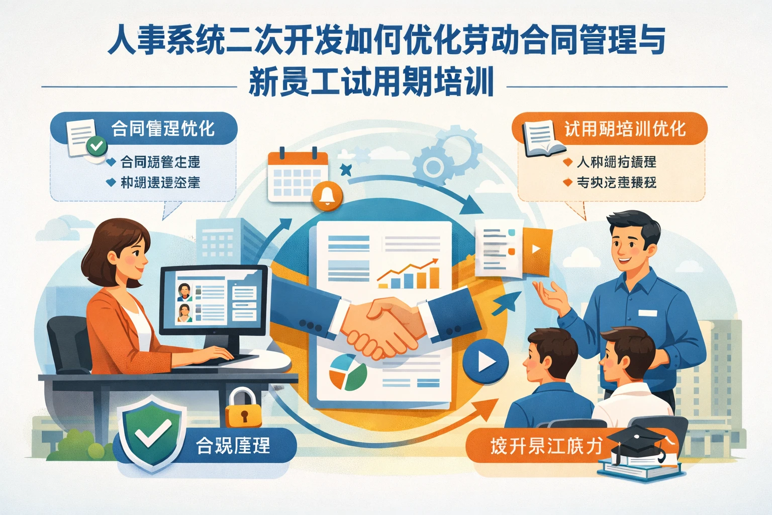 人事系统二次开发如何优化劳动合同管理与新员工试用期培训